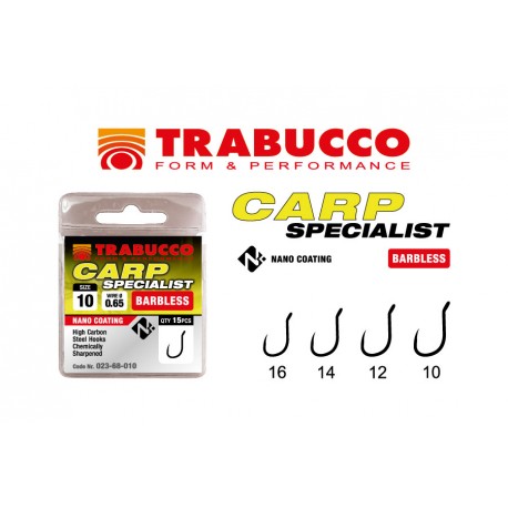 Cârlige Trabucco Carp Specialist Barbless Eye