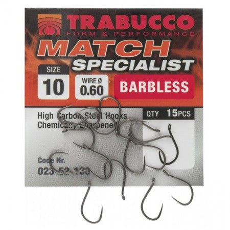 Cârlige Trabucco Match Specialist, 15 buc/plic