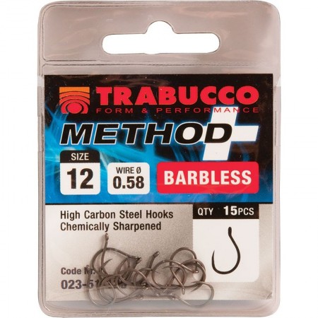 Cârlige Trabucco Method Plus, 15 buc/plic