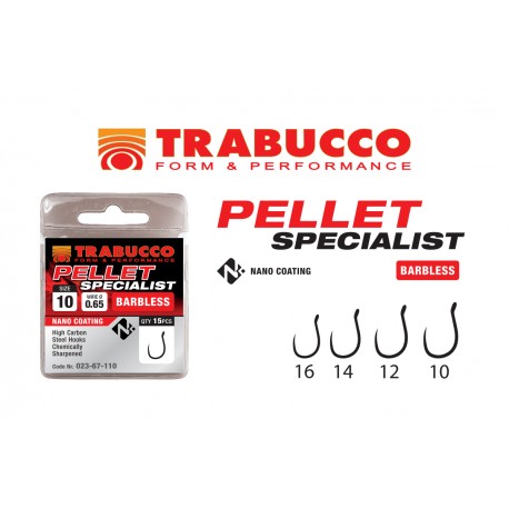Cârlige Trabucco Pellet Specialist Barbless