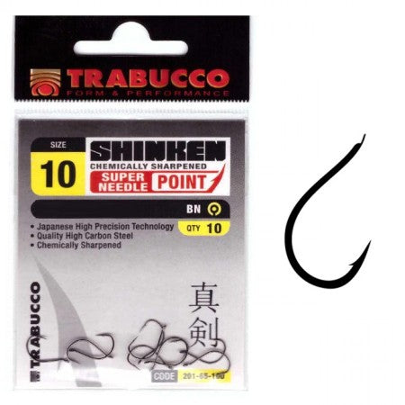 Cârlige Trabucco Shinken Super Chinu, 10 buc/plic