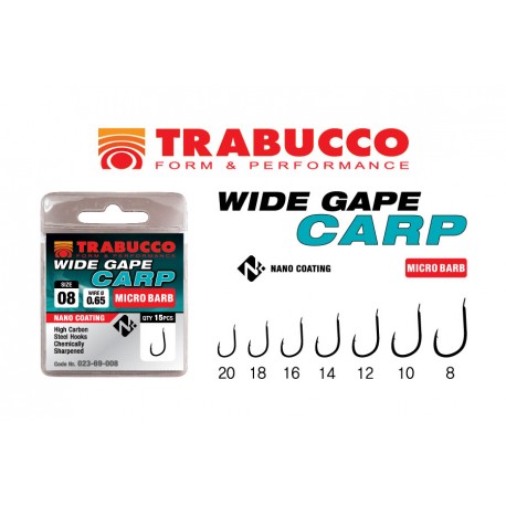 Cârlige Trabucco Wide Gape Carp Micro Barb