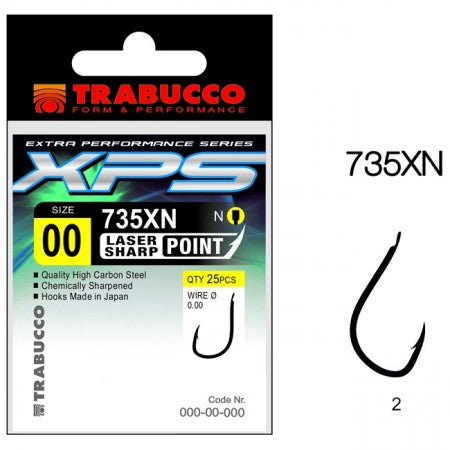 Cârlige Trabucco XPS 735XN, 25 buc/plic