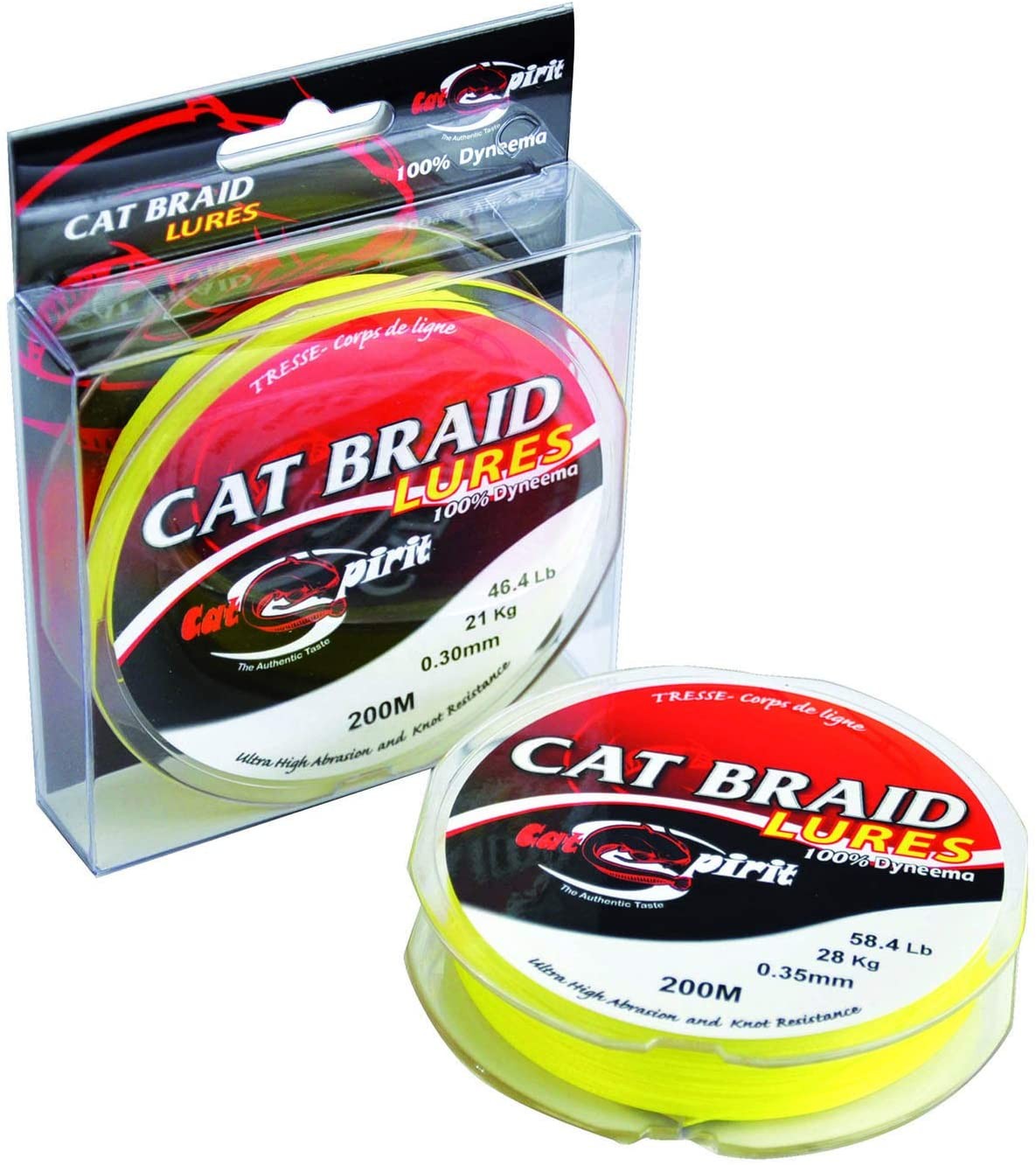 Cat Braid fir textil line principala 38 kg 0,40mm 200m galben