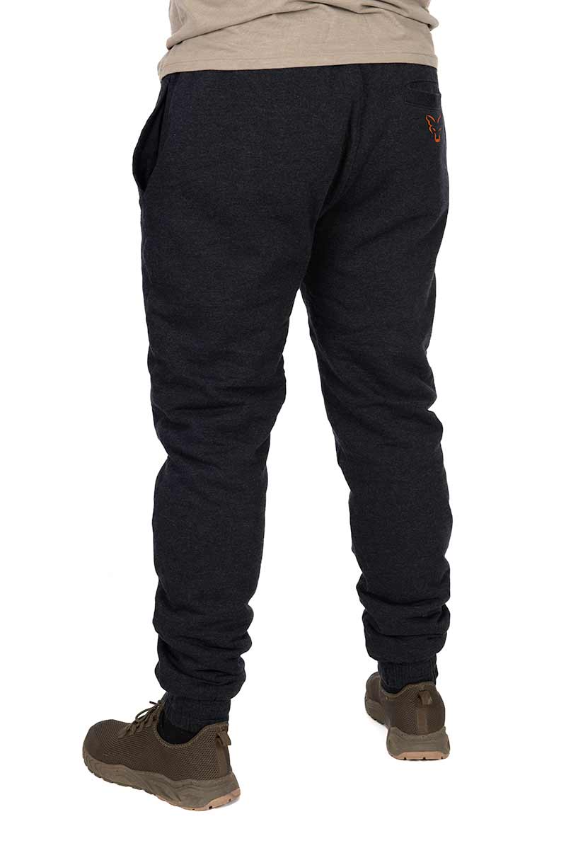 Fox Collection Sherpa Joggers - Black/Orange