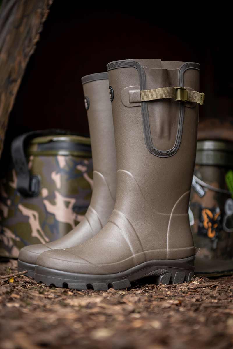 Fox Neoprene Lined Camo/Khaki Wellies