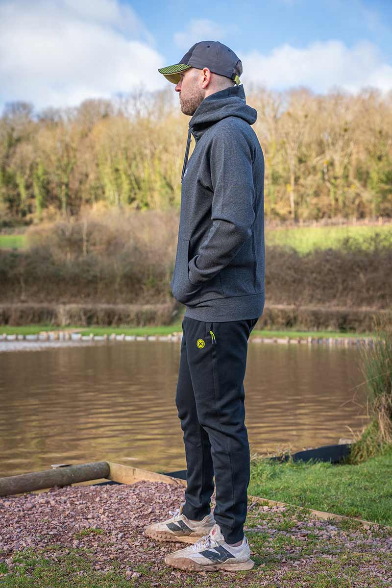 Matrix  Zipped Hoody – Charcoal Marl