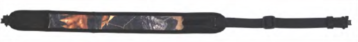 Curea cordura & neopren cu prinderi metalice (negru/camuflaj)