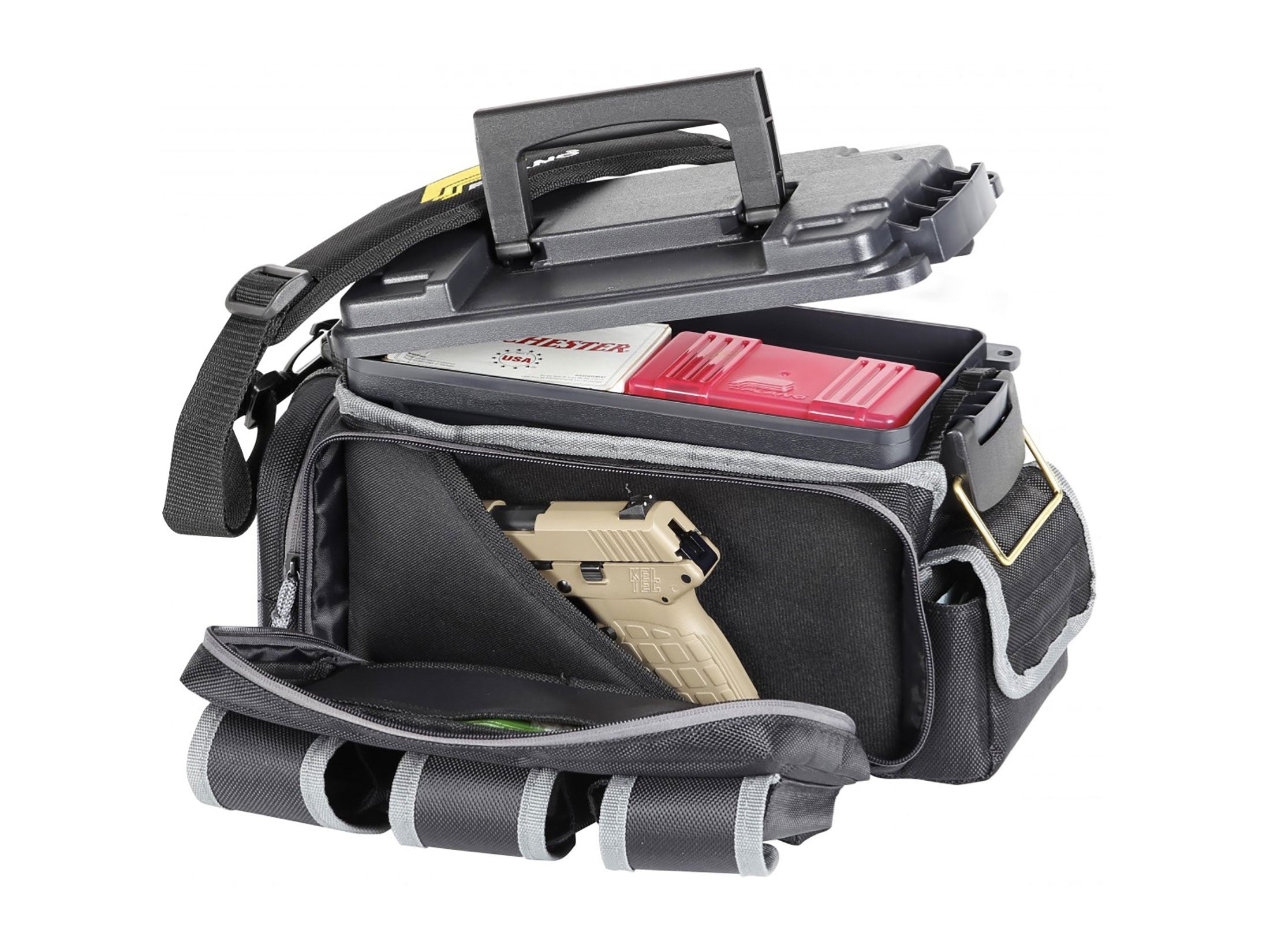 Cutie accesorii tir pistol 35,56x17x19 cm (neagra)