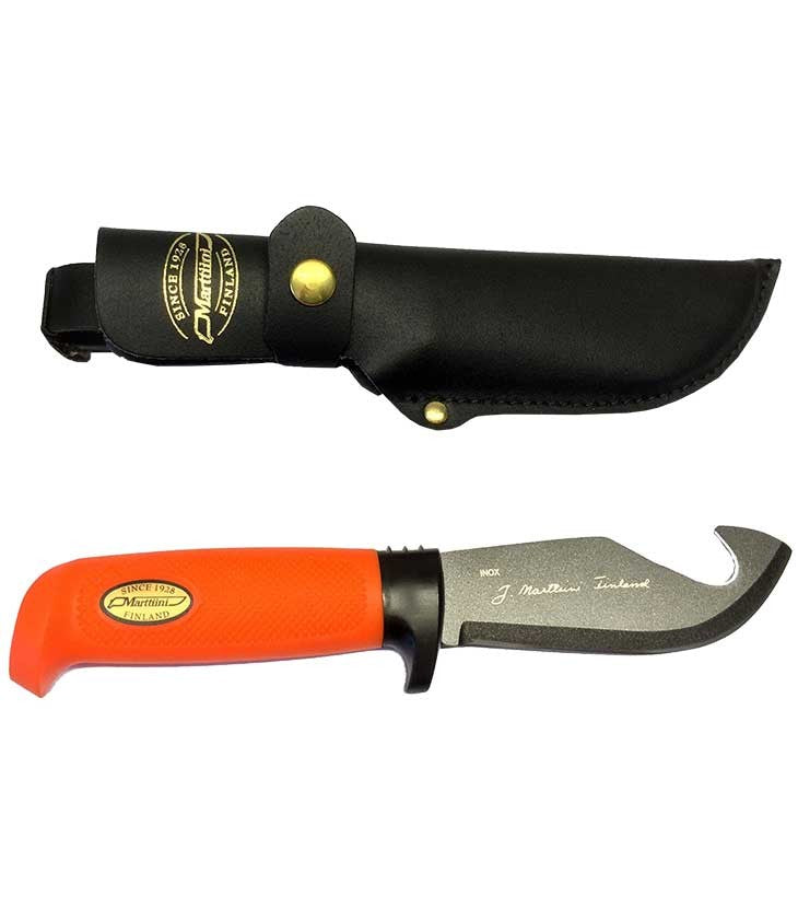 Marttiini cutit vanatoare pentru jupuit Martef 11cm (portocaliu)