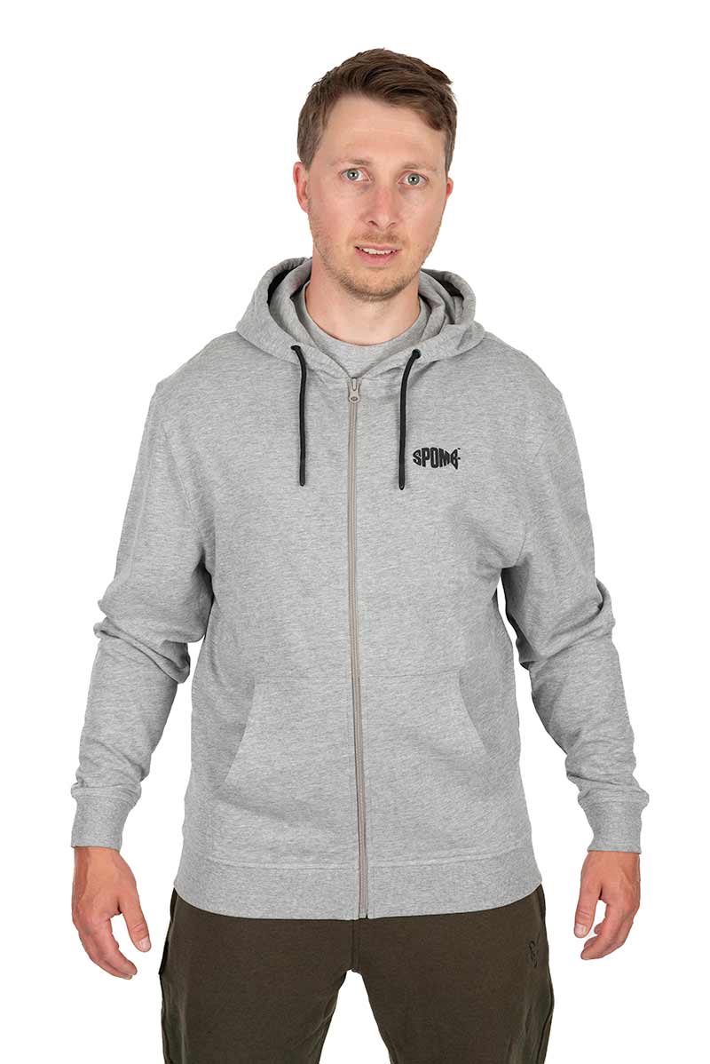 Spomb™  Grey Zipped Hoody