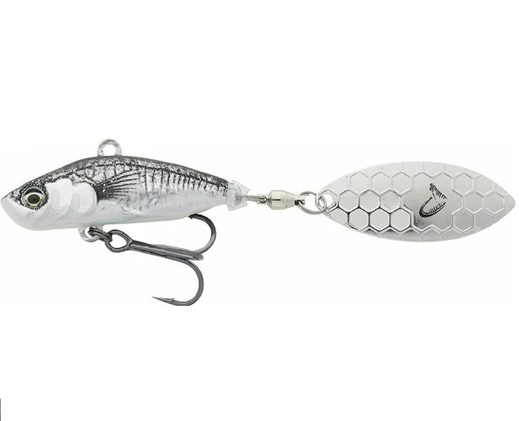 SPINNER 3D STICKLEBAIT TAILSPIN 7,3CM/13G SINKING BLACK SILVER