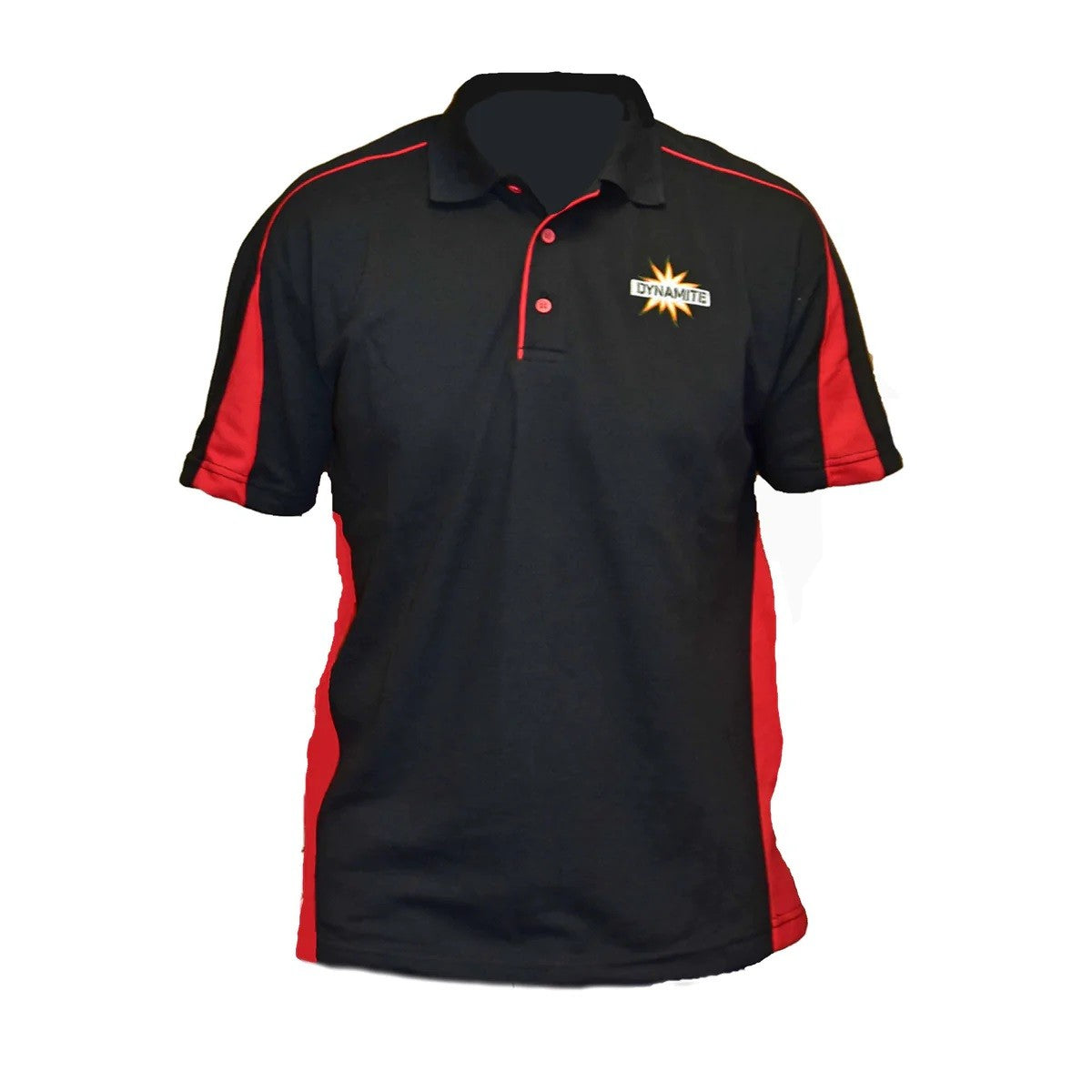 Dynamite tricou polo maneca scurta negru/rosu (XXXL)