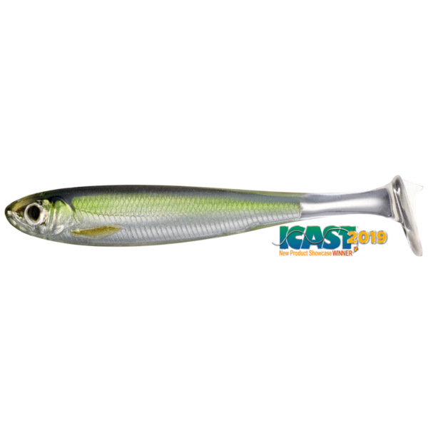 SLOWROLL SHINER PADDLE TAIL 10CM 952 SILVER/GREEN
