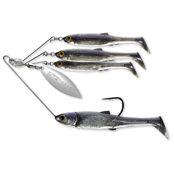 BAITBALL SPINNER RIG SMALL/11G PURPLE PEARL/SILVER