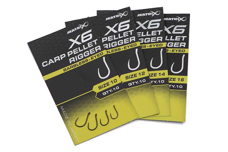 Matrix X6 - Carp Pellet Rigger Hooks