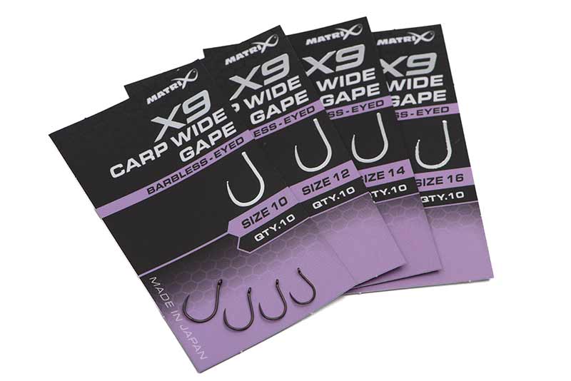 Matrix X9 - Carp Wide Gape Hooks