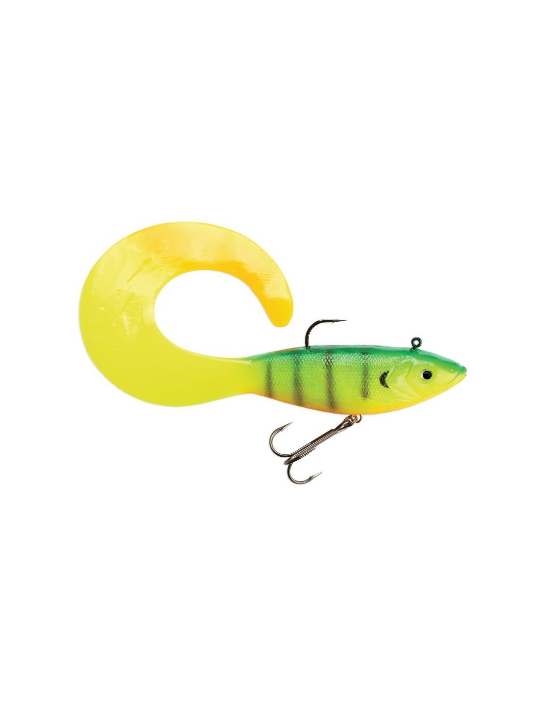 GIANT TAIL SEEKER SHAD 08 GREEN TIGER