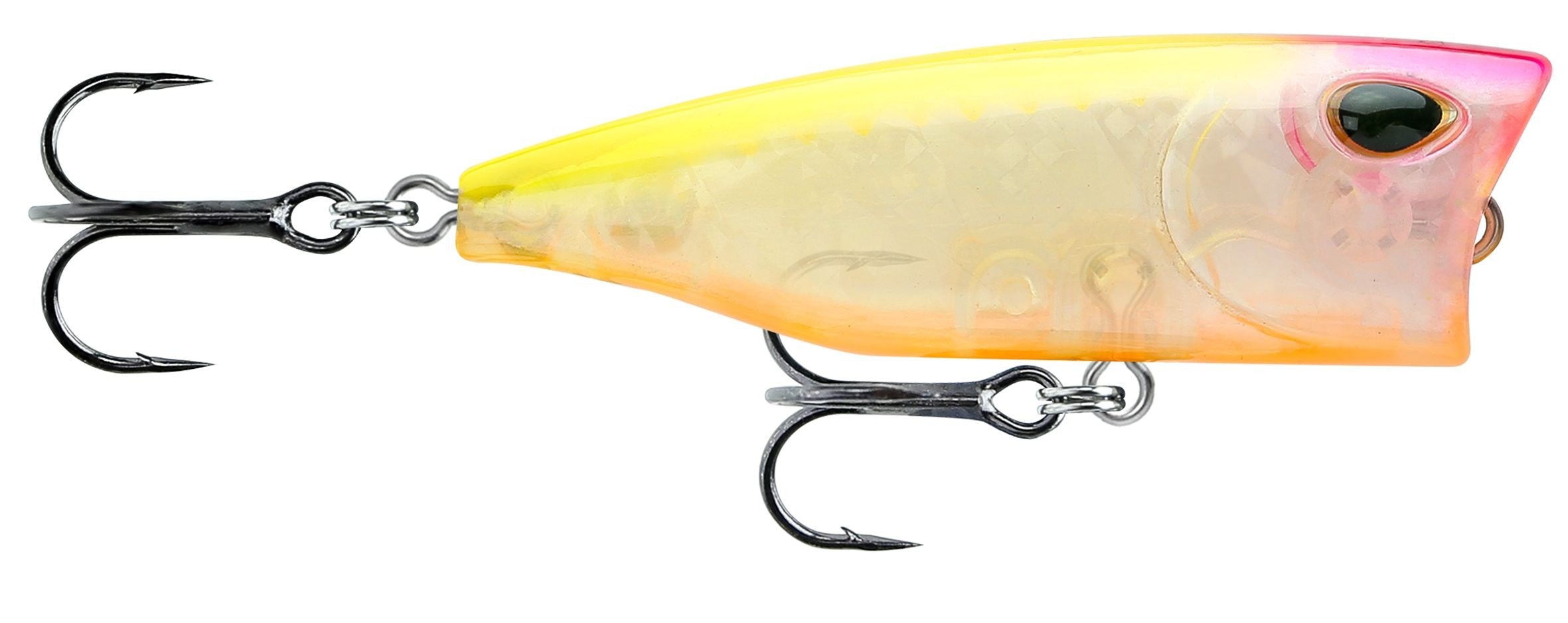 GOMOKU POPPER 60F CLEAR PINK HEAD CHARTREUSE