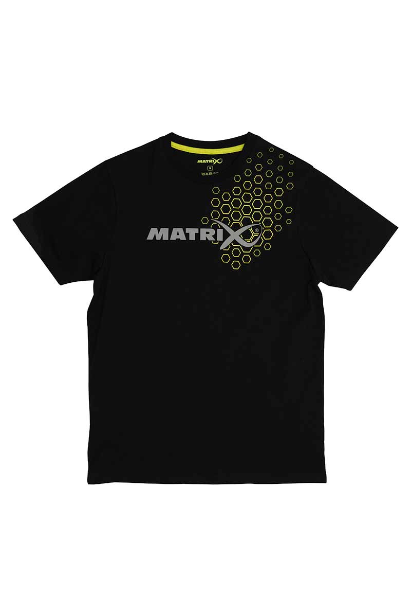 Matrix Hex Print T-Shirt (Black)