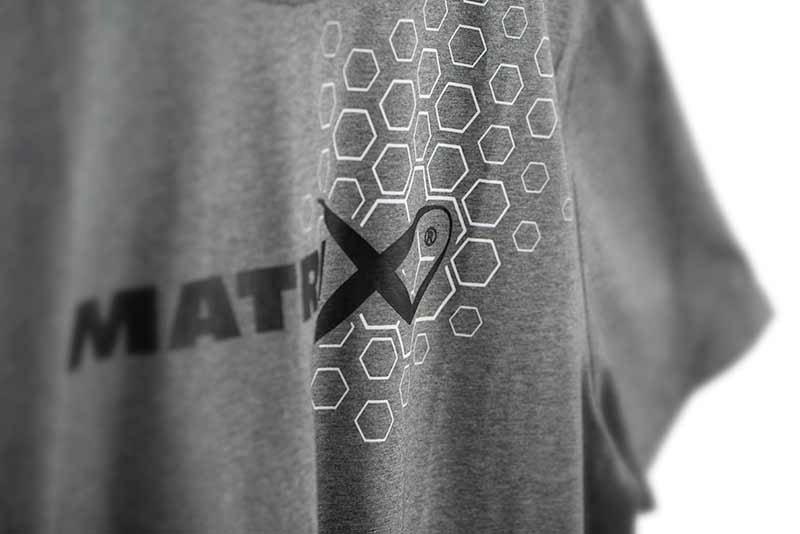 Matrix Hex Print T-Shirt (Grey Marl)