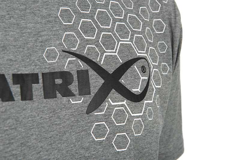 Matrix Hex Print T-Shirt (Grey Marl)
