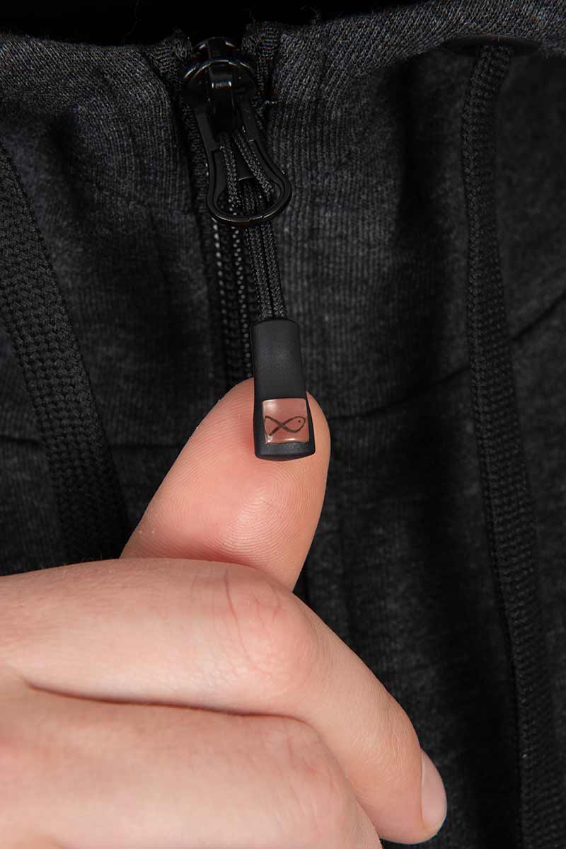 Matrix  Zipped Hoody – Charcoal Marl