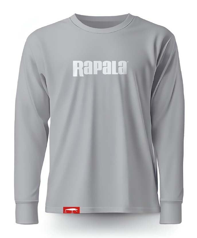 GREY WHITE LOGO LONG SLEEVE M