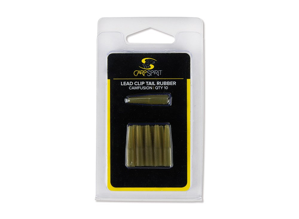 Lead Clip Tail Rubber GREEN X10