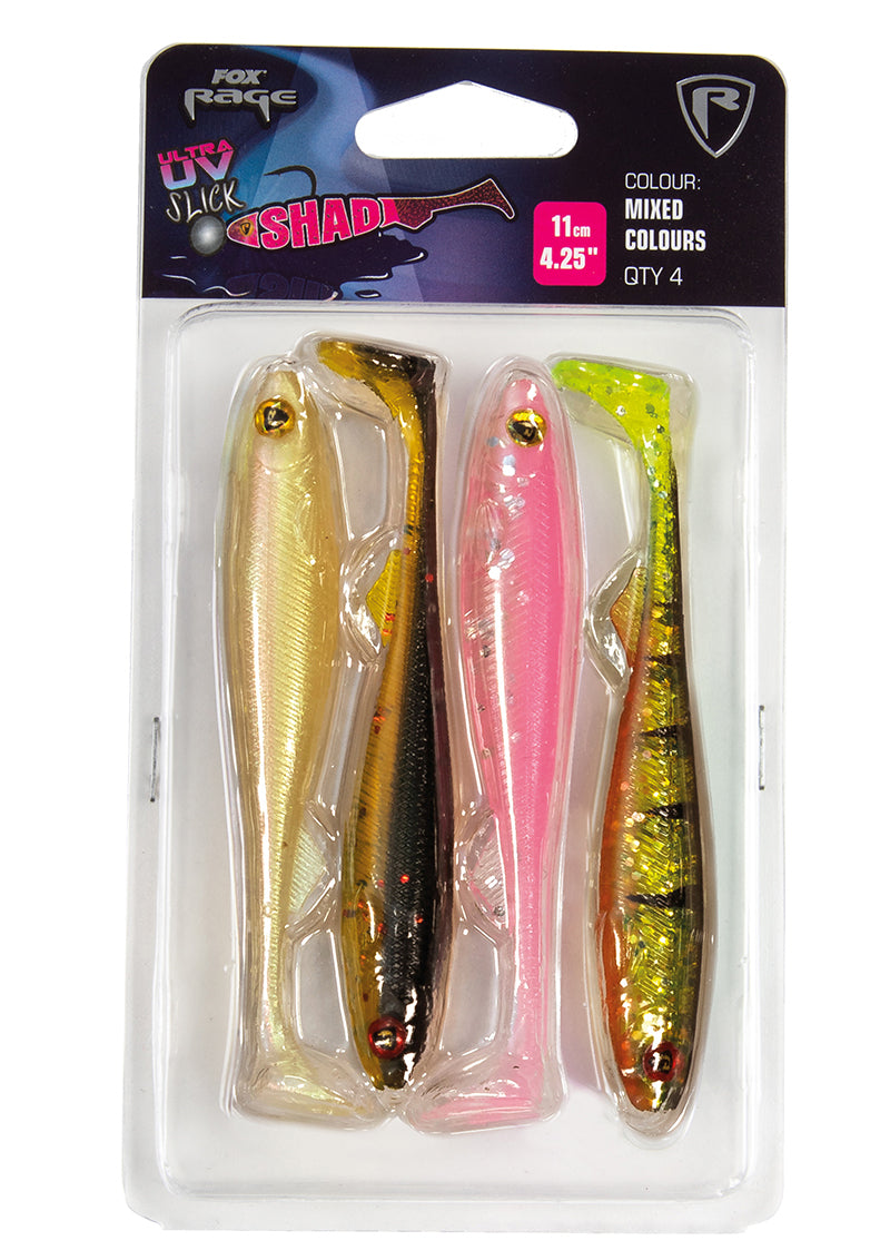 Fox Rage Slick Shad Mixed Colour Pack