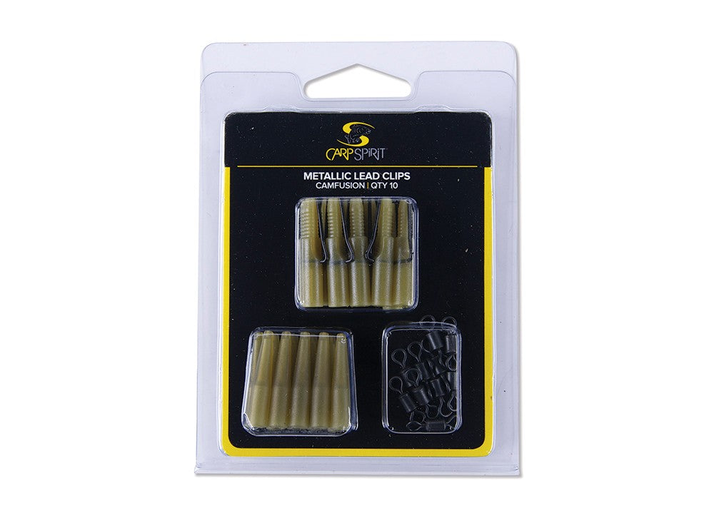 Metalic Lead Clip Pack WEED GREEN X 10