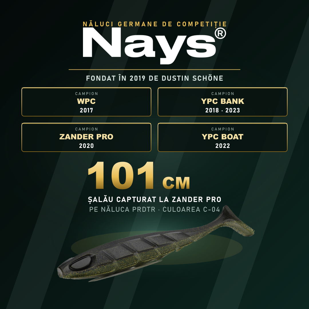 NAYS - naluci germane de competitie. Campion WPC 2017, YPC Bank 2018 si 2023, Zander Pro 2020, YPC Boat 2022.