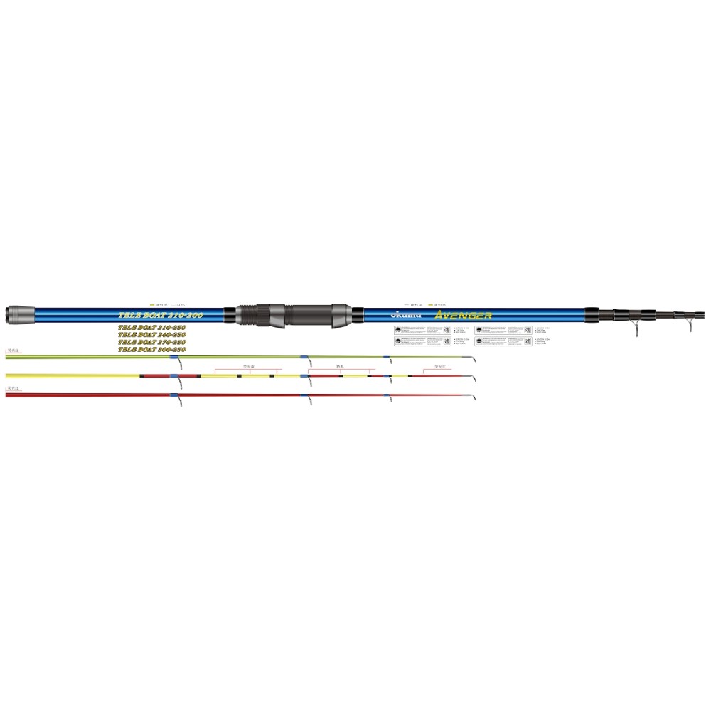 Okuma Avenger Tele Boat 240cm 250g 4sec 3tips Buscle Feeder