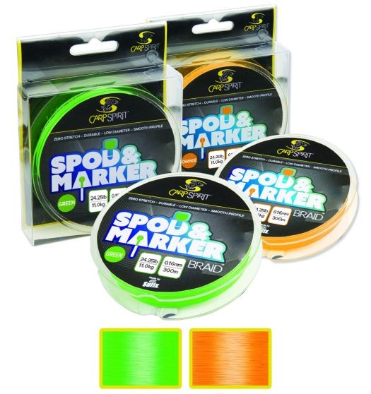 SPOD AND MARKER BRAID 300M 0,16MM 30LB ORANGE