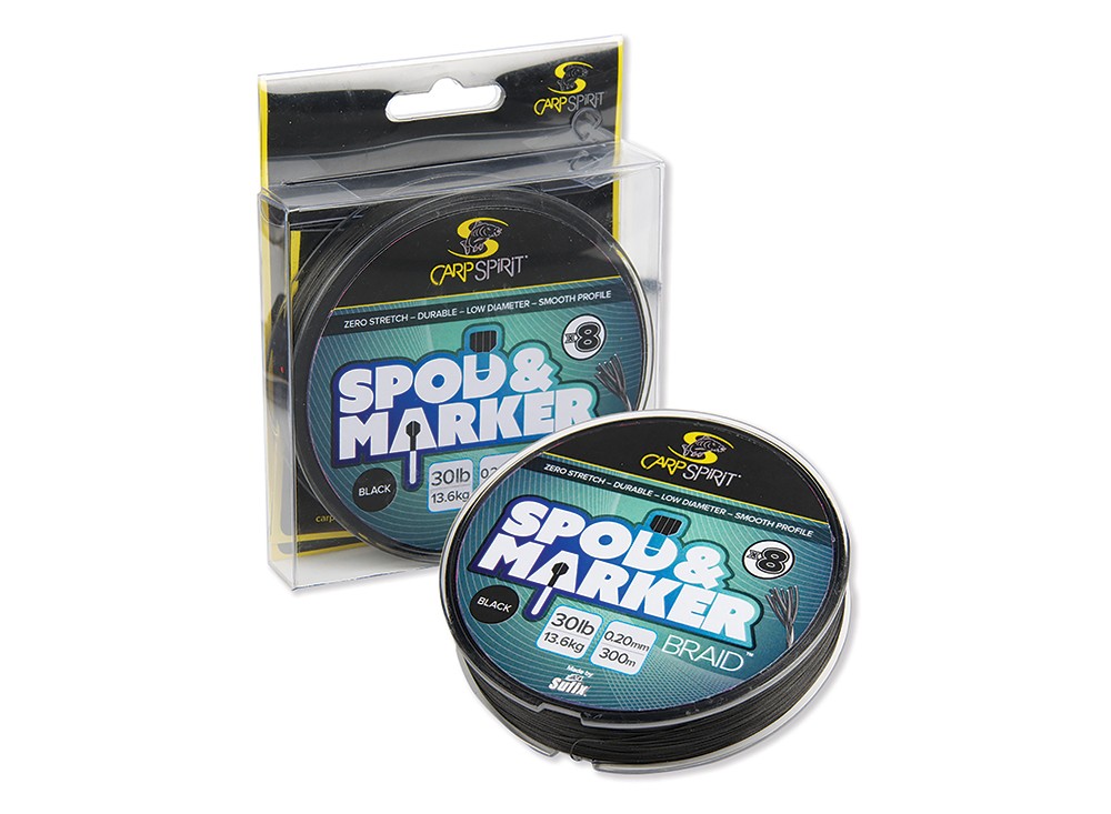 SPOD AND MARKER BRAID 300M 0,20MM 30LB BLACK