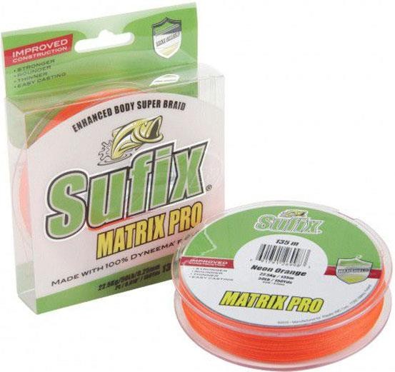 Sufix MATRIX PRO 135M 0,12MM 18LB/8.1KG/ORANGE