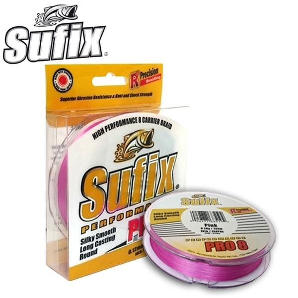 Sufix PERFORMANCE PRO 8 135M 0.18MM/13.5KG/12LB/PINK