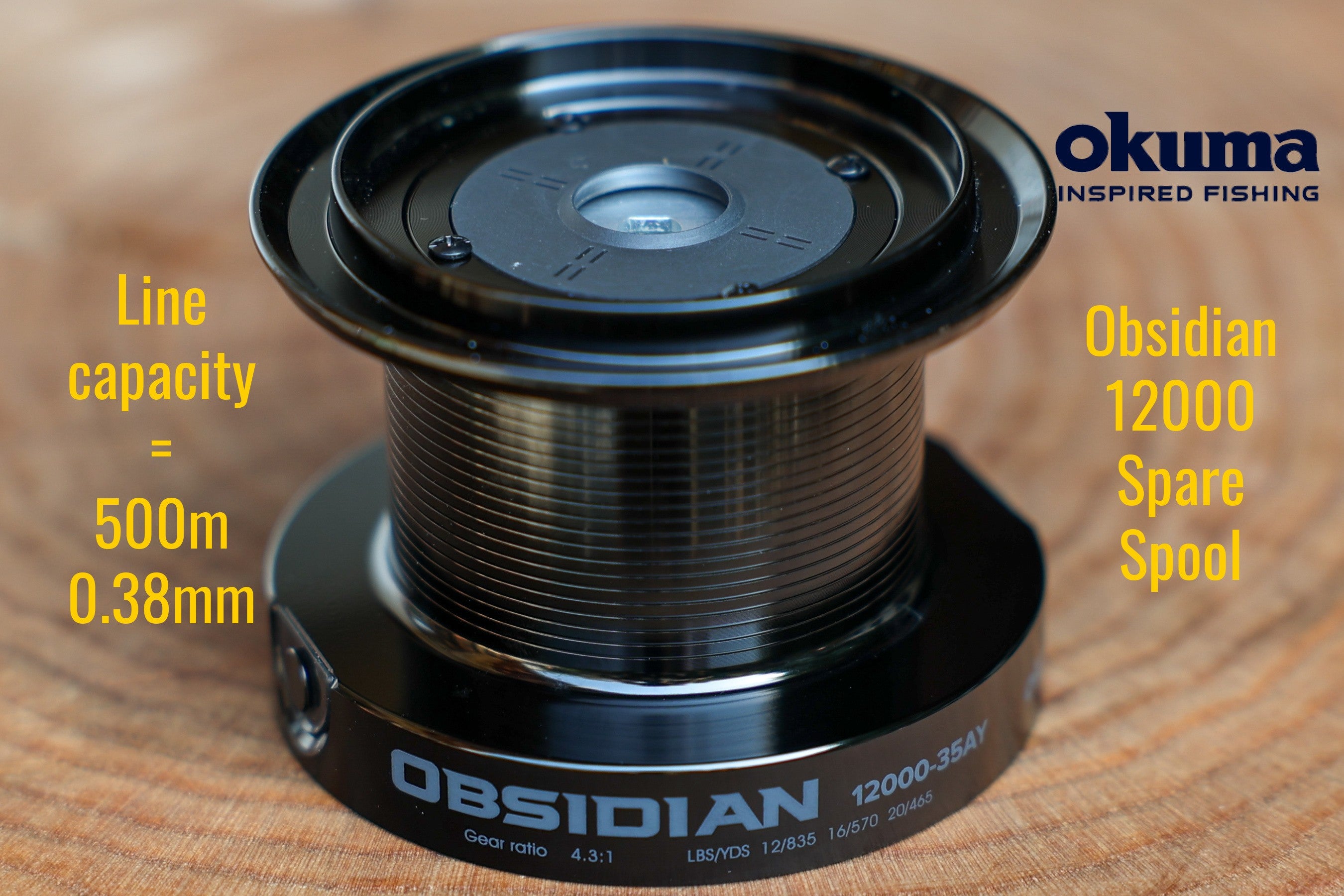 Tambur de rezerva de aluminiu pentru mulineta Okuma Obsidian 12000