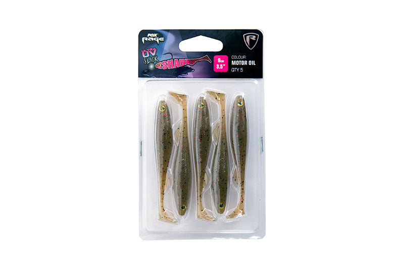 Fox Rage Ultra UV Slick Shad Single Colour Packs